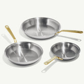 Stainless Clad Frying Pan Set